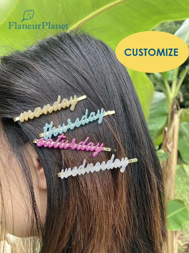FlaneurPlanet Customize Glitter Word Hair Pins / Name Bobby Pins For Baby Girl Women
FlaneurPlanet Customize Glitter Word Hair Pins / Name Bobby Pins For Baby Girl Women
