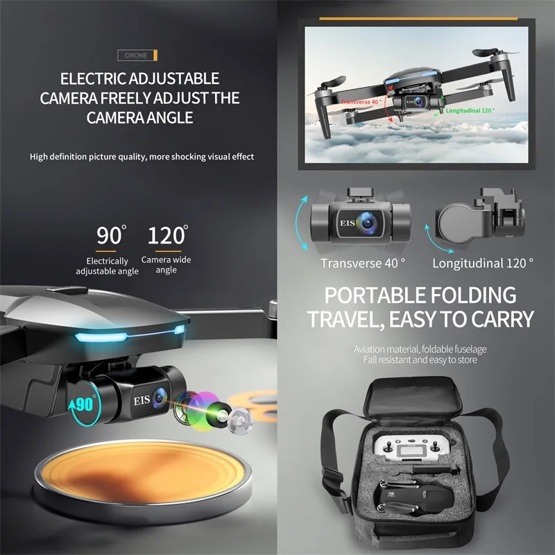 S188 GPS Drones 8K Profesional HD Camera 2-Axis Gimbal Anti-Shake Photography Brushless Foldable Quadcopter RC Helicopter Toys
S188 GPS Drones 8K Profesional HD Camera 2-Axis Gimbal Anti-Shake Photography Brushless Foldable Quadcopter RC Helicopter Toys