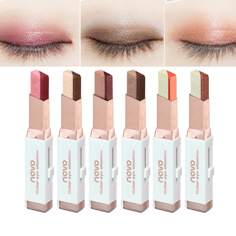 Eyeshadow Stick Stereo Gradien Shimmer Double Color Eye Shadow Cream Pen Eye Makeup Cosmetics Tool Waterproof
Eyeshadow Stick Stereo Gradien Shimmer Double Color Eye Shadow Cream Pen Eye Makeup Cosmetics Tool Waterproof