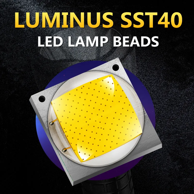 Мощный светодиодный фонарик LUMINUS SST40/T20 для охоты на открытом воздухе с USB-зарядкой