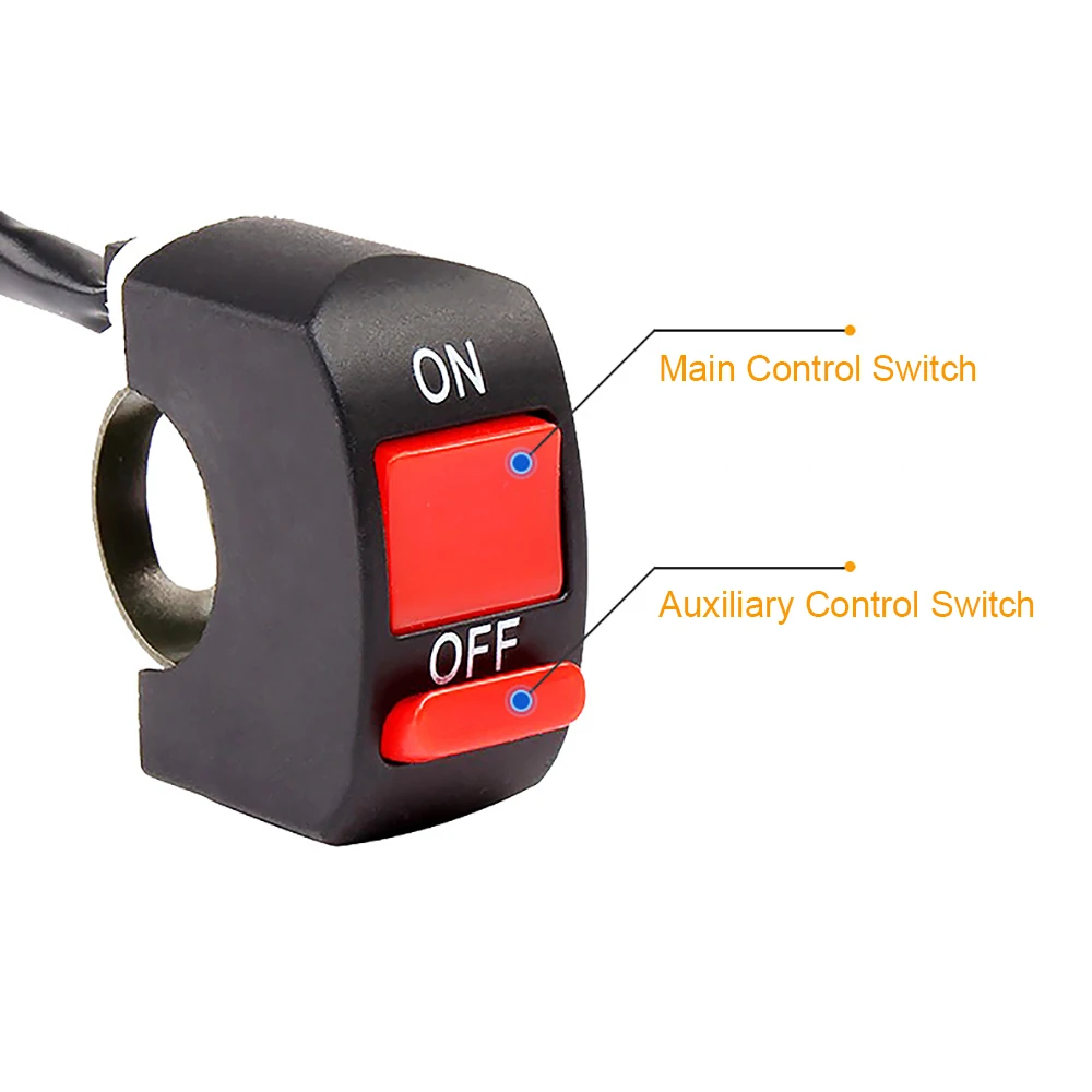 Motorcycle Switches Bullet Connector Handlebar ON/OFF Button Push Switch | Автомобили и мотоциклы