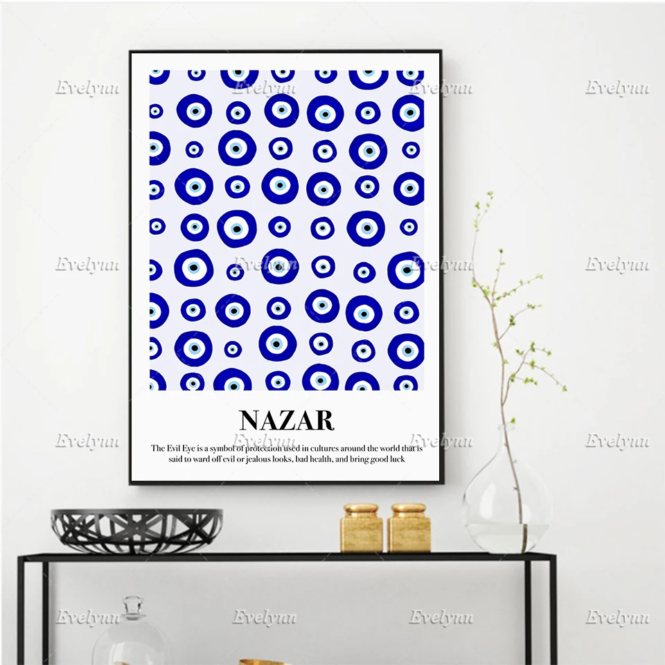 Nazar Evil Eye Poster • Art • Boho Print • Home Decor Canvas Wall Art Prints Living Room Decoration Canvas Painting Unique Gift
Nazar Evil Eye Poster • Art • Boho Print • Home Decor Canvas Wall Art Prints Living Room Decoration Canvas Painting Unique Gift