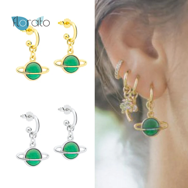 925 Sterling Silver Green Asteroid Pendientes Stud Earrings For Women Creativity CZ Huggie Earrings Fashion Party Jewelry
925 Sterling Silver Green Asteroid Pendientes Stud Earrings For Women Creativity CZ Huggie Earrings Fashion Party Jewelry