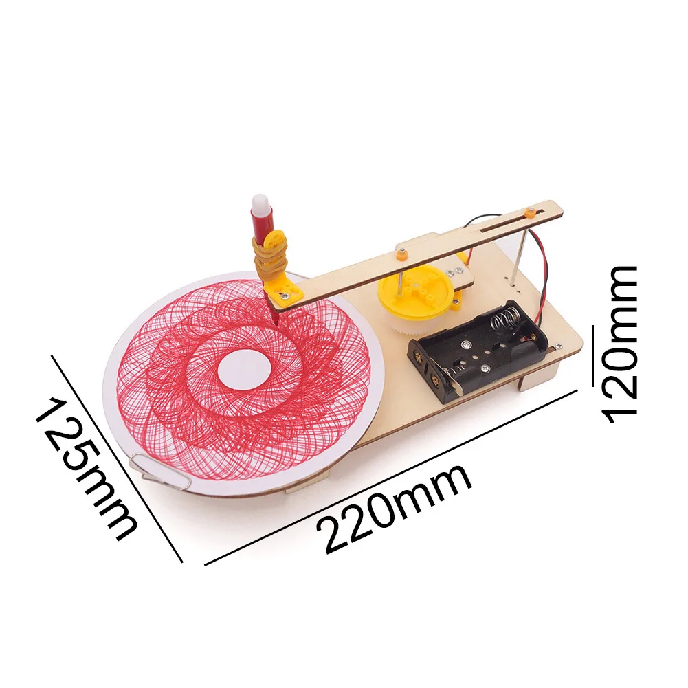 DIY Assembled Electric Plotter Drawing Model Physics Experiment Education Toy Intelligence Developmental Toy gift for children
DIY Assembled Electric Plotter Drawing Model Physics Experiment Education Toy Intelligence Developmental Toy gift for children