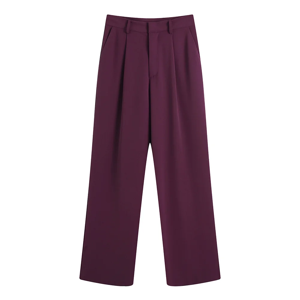 Pants Women 2021 Side Pockets Zip Fly High Waist Straight Leg Long Pants Womens Clothing Office Lady Elegant Suit Trousers
Pants Women 2021 Side Pockets Zip Fly High Waist Straight Leg Long Pants Womens Clothing Office Lady Elegant Suit Trousers