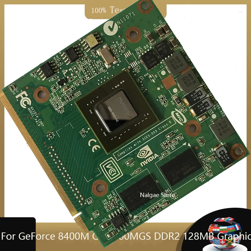 Для ноутбука nVidia GeForce 8400M GT G MXM II DDR2 128 МБ G84-603-A2 графическая VGA-карта для Acer 4520G 5520G 5920G