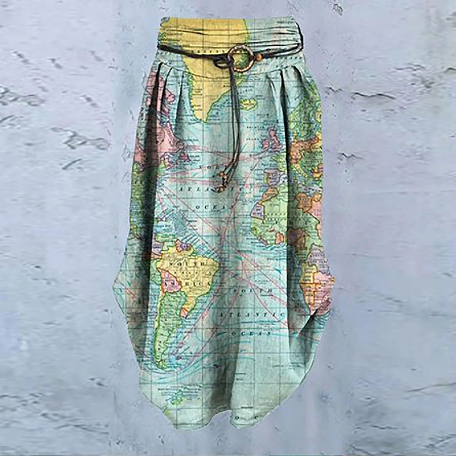 New Long Bohemian Woman Skirt Fashion Casual Print Belt Loose Sashes Mid-Calf Women's Skirt jupe crayon taille haute E3
New Long Bohemian Woman Skirt Fashion Casual Print Belt Loose Sashes Mid-Calf Women's Skirt jupe crayon taille haute E3
