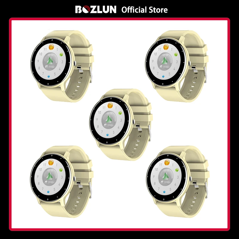 Bozlun 5pcs Waterproof Smart Watch For Men Touch Screen Heart Rate Monitor Weather Forecast Sport Fitness Tracker Watch ZL02
Bozlun 5pcs Waterproof Smart Watch For Men Touch Screen Heart Rate Monitor Weather Forecast Sport Fitness Tracker Watch ZL02