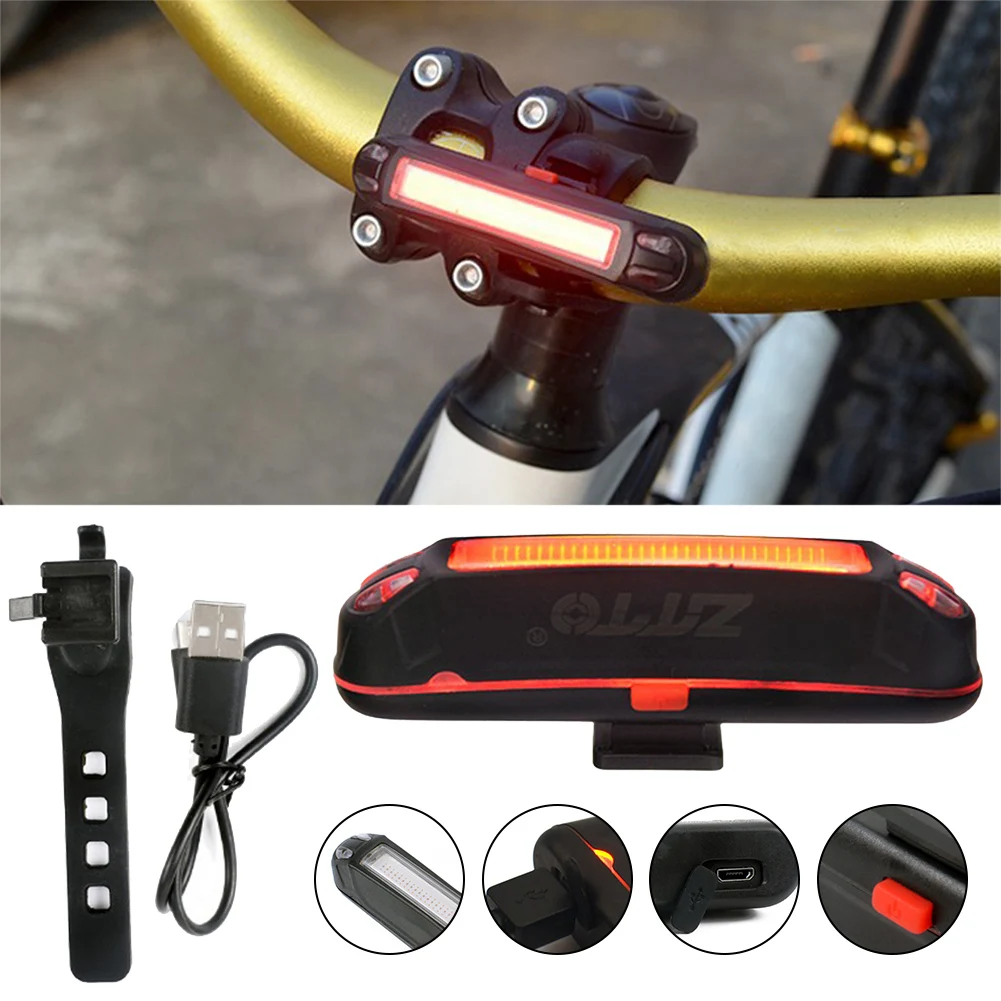 100LM Bicycle Rear Light USB Rechargeable Cycling LED Tail Light Waterproof MTB Bike Tail Light With Quick-Release Rubber Strap
100LM Bicycle Rear Light USB Rechargeable Cycling LED Tail Light Waterproof MTB Bike Tail Light With Quick-Release Rubber Strap