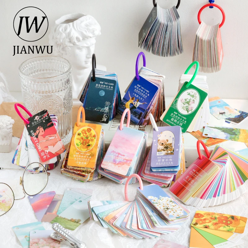JIANWU 100 Pcs Ring Buckle Memo Pad Aesthetic Landscape Multifunctional Small Card Book Tearable Scrapbooking Notepad Stationery
JIANWU 100 Pcs Ring Buckle Memo Pad Aesthetic Landscape Multifunctional Small Card Book Tearable Scrapbooking Notepad Stationery