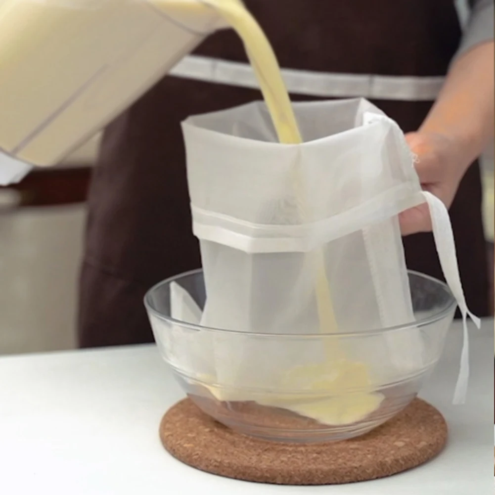 45x60CM Nut Milk Bag Reusable Almond Milk Bag Strainer Fine Mesh Nylon Cheesecloth Cold Brew Coffee Filter For Kitchen Mesh Tool
45x60CM Nut Milk Bag Reusable Almond Milk Bag Strainer Fine Mesh Nylon Cheesecloth Cold Brew Coffee Filter For Kitchen Mesh Tool