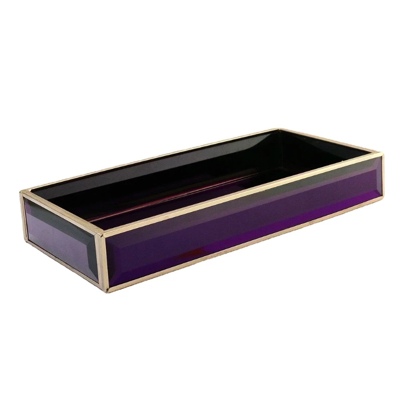 Glass Tray Plate Translucent Dresser Jewelry Cosmetics Perfume Storage Holder
Glass Tray Plate Translucent Dresser Jewelry Cosmetics Perfume Storage Holder