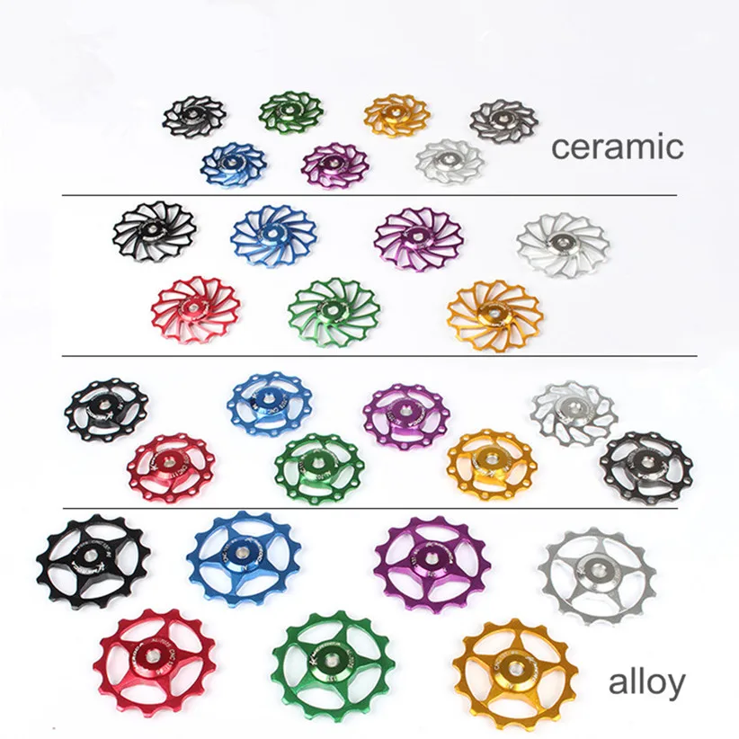 2 Pcs Ceramic Jockey Wheel Bicycle Bearing Bike Rear Derailleur Pulley 11T 13T 7005 Aluminum Alloy Bicycle Guide Pulley
2 Pcs Ceramic Jockey Wheel Bicycle Bearing Bike Rear Derailleur Pulley 11T 13T 7005 Aluminum Alloy Bicycle Guide Pulley