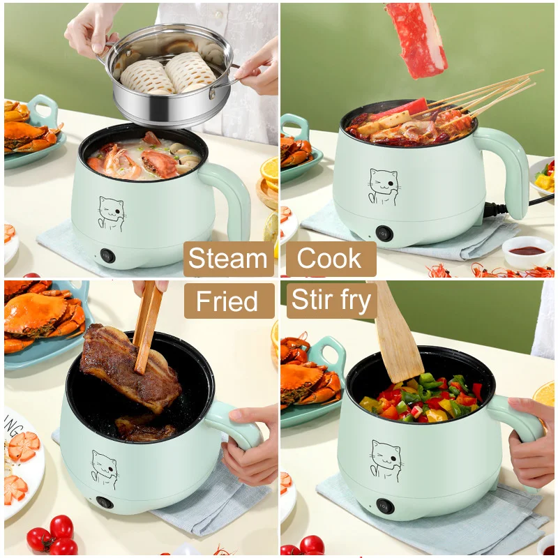 Electric Cook Machine Household Collection 1-2 People Hot Pot Multi Electric Rice cooker Non-stick Pan Multifunctional 220V 
Electric Cook Machine Household Collection 1-2 People Hot Pot Multi Electric Rice cooker Non-stick Pan Multifunctional 220V