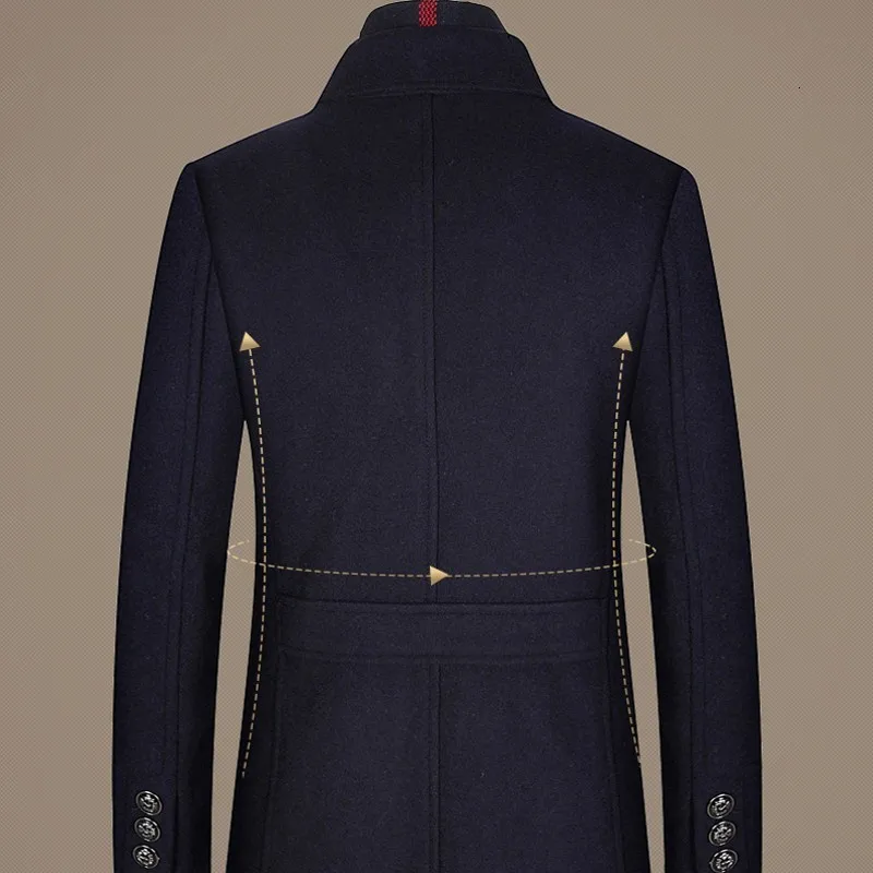 Classic Autumn Winter Thick Blends Wool Coat Lapel Collar Casual Business Men Scarf Woolen Sobretudo Long Jacket Slim Fit Trench
Classic Autumn Winter Thick Blends Wool Coat Lapel Collar Casual Business Men Scarf Woolen Sobretudo Long Jacket Slim Fit Trench