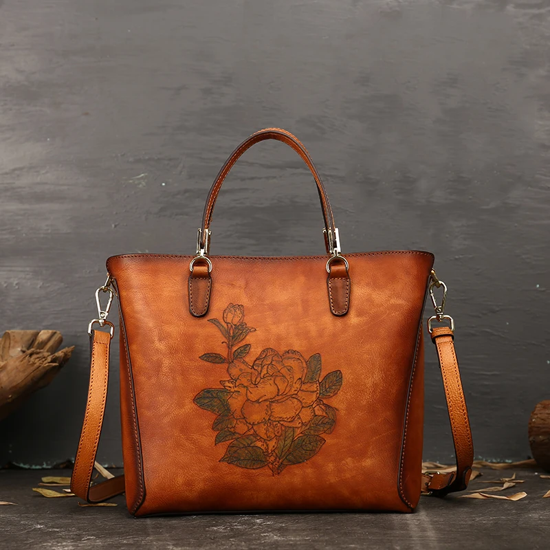New Style Handbag Women Genuine Cow Leather Female Retro Luxury Messenger Crossbody Bags High capacity Vintage Shoulder Bag Lady
New Style Handbag Women Genuine Cow Leather Female Retro Luxury Messenger Crossbody Bags High capacity Vintage Shoulder Bag Lady