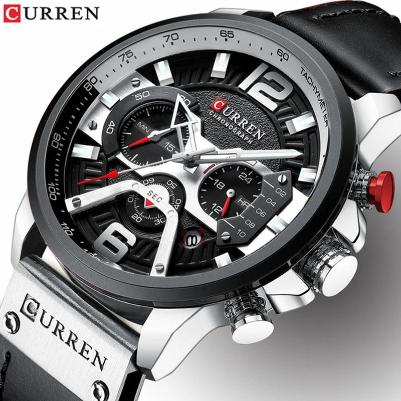 CURREN Sports Wrist Watch Men Luxury Waterproof Relogio Masculino Fashion Brand Military Men's Wristwatch Quartz Black White
CURREN Sports Wrist Watch Men Luxury Waterproof Relogio Masculino Fashion Brand Military Men's Wristwatch Quartz Black White