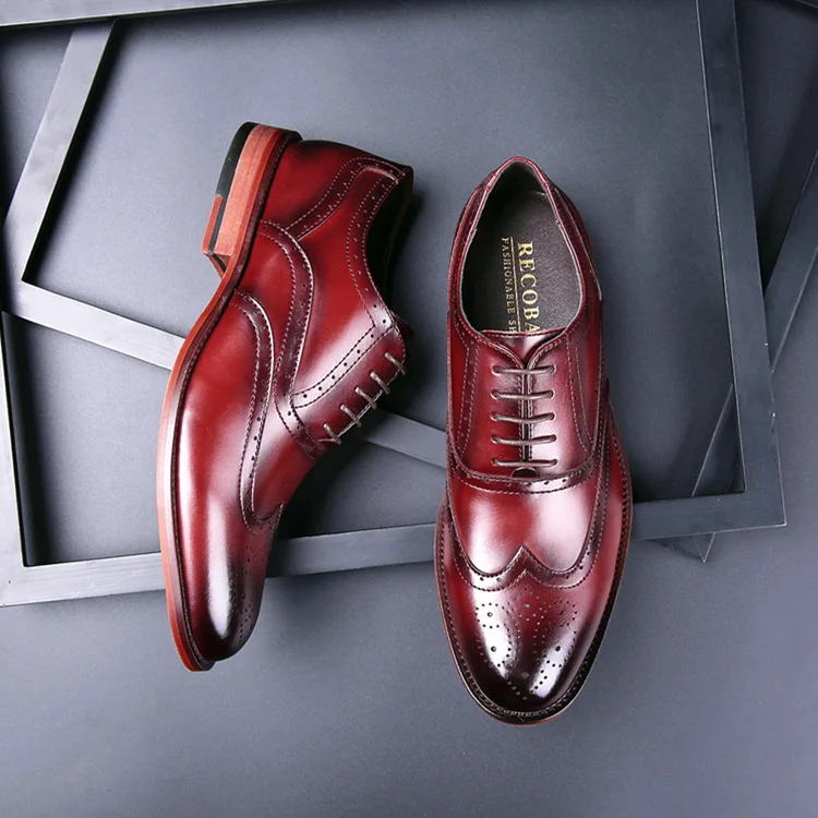 Breathable Business Formal Men Genuine Leather Shoes British Fashion Men's Oxford Wedding Shoes Luxury Man Lace-Up Designer Shoe
Breathable Business Formal Men Genuine Leather Shoes British Fashion Men's Oxford Wedding Shoes Luxury Man Lace-Up Designer Shoe
