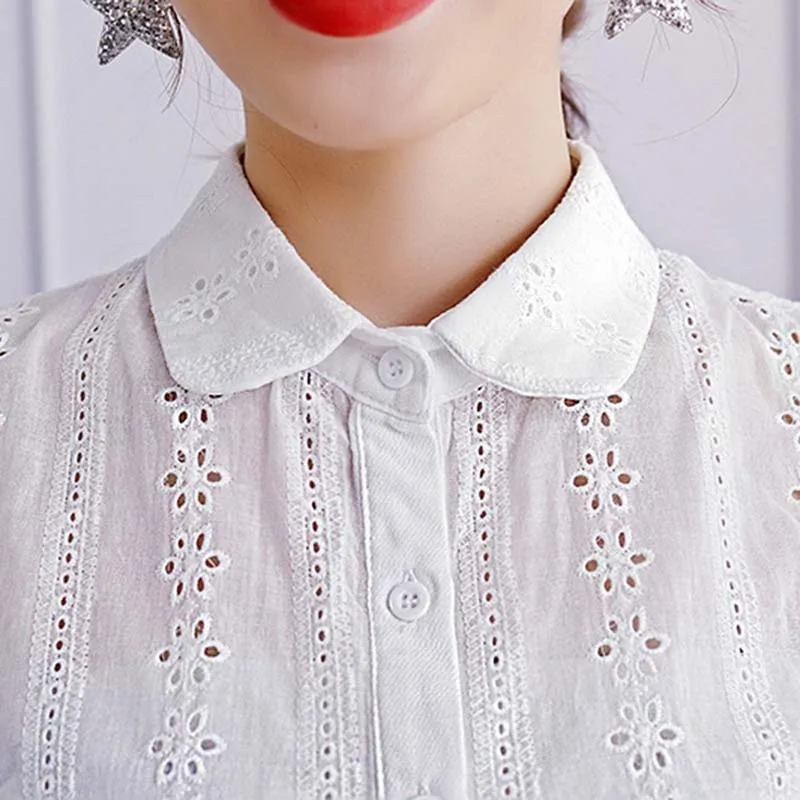 White Fake Collar Shirt Tie Decoration Hollow Six-leaf Flower Round Neck Chiffon Lapel Fake Collar Women Detachable Collars
White Fake Collar Shirt Tie Decoration Hollow Six-leaf Flower Round Neck Chiffon Lapel Fake Collar Women Detachable Collars