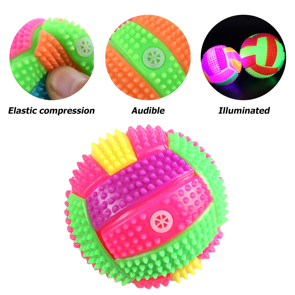 Dog Chew Playing Toy Elastic Ball Teeth Cleaning Molar Toy Jumping Activation Sound Flashing Bouncing Vibrating Ball Toys 1pc 
Dog Chew Playing Toy Elastic Ball Teeth Cleaning Molar Toy Jumping Activation Sound Flashing Bouncing Vibrating Ball Toys 1pc