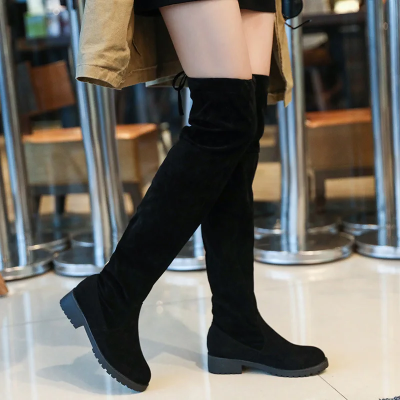 Fashion 2021 New Hot Women Boots Autumn Winter Ladies Flat Bottom Boots Shoes Over The Knee Thigh High Black Suede Long Boots 40
Fashion 2021 New Hot Women Boots Autumn Winter Ladies Flat Bottom Boots Shoes Over The Knee Thigh High Black Suede Long Boots 40