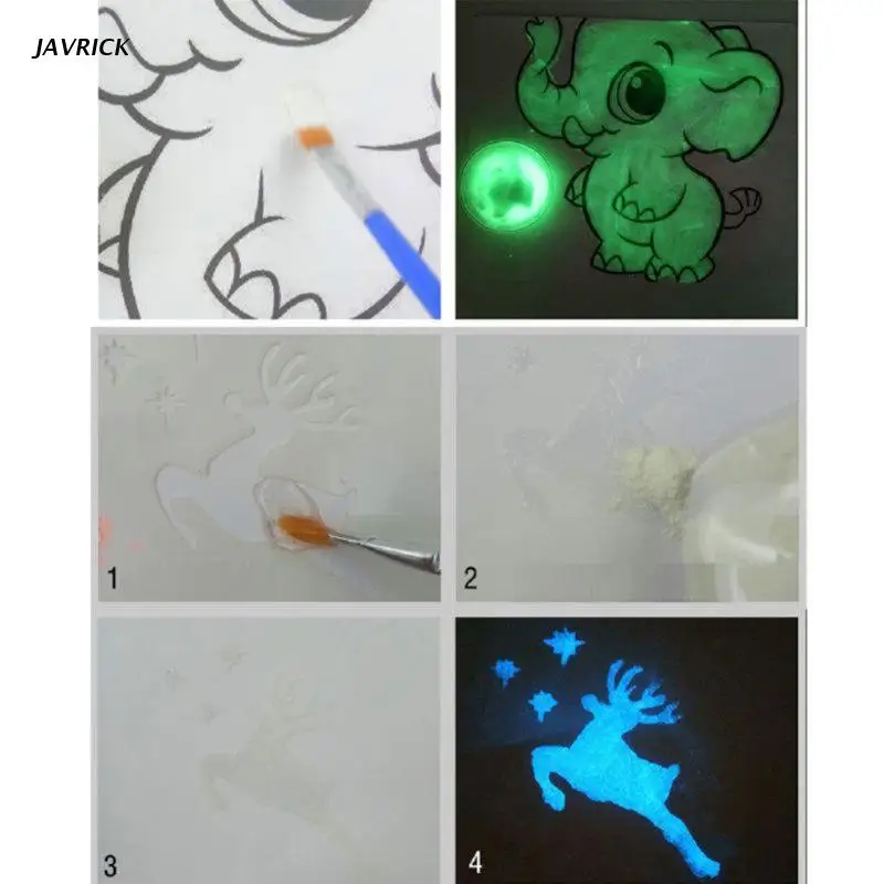 

12Color 40g Luminous Resin Pigment Kit Glow In the Dark Powder Pigment Kit Craft
