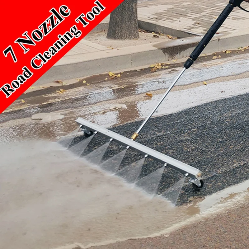 High Pressure Washer Undercarriage Cleaner 7 Nozzle Road Cleaning Tool, 4000 PSI Road Cleaning Machine
High Pressure Washer Undercarriage Cleaner 7 Nozzle Road Cleaning Tool, 4000 PSI Road Cleaning Machine