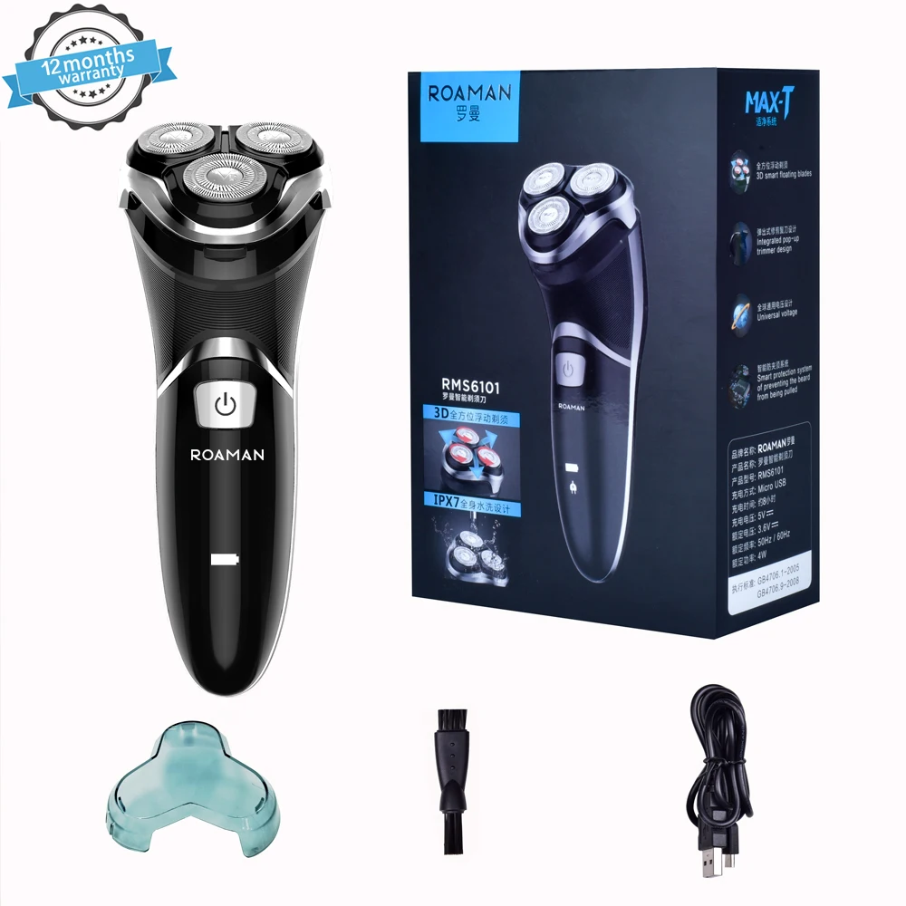 ROAMAN Electric Shaver Rechargeable Electric Beard Trimmer Shaving Machine for Men Beard Razor Wet-Dry Dual Use body Washable
ROAMAN Electric Shaver Rechargeable Electric Beard Trimmer Shaving Machine for Men Beard Razor Wet-Dry Dual Use body Washable