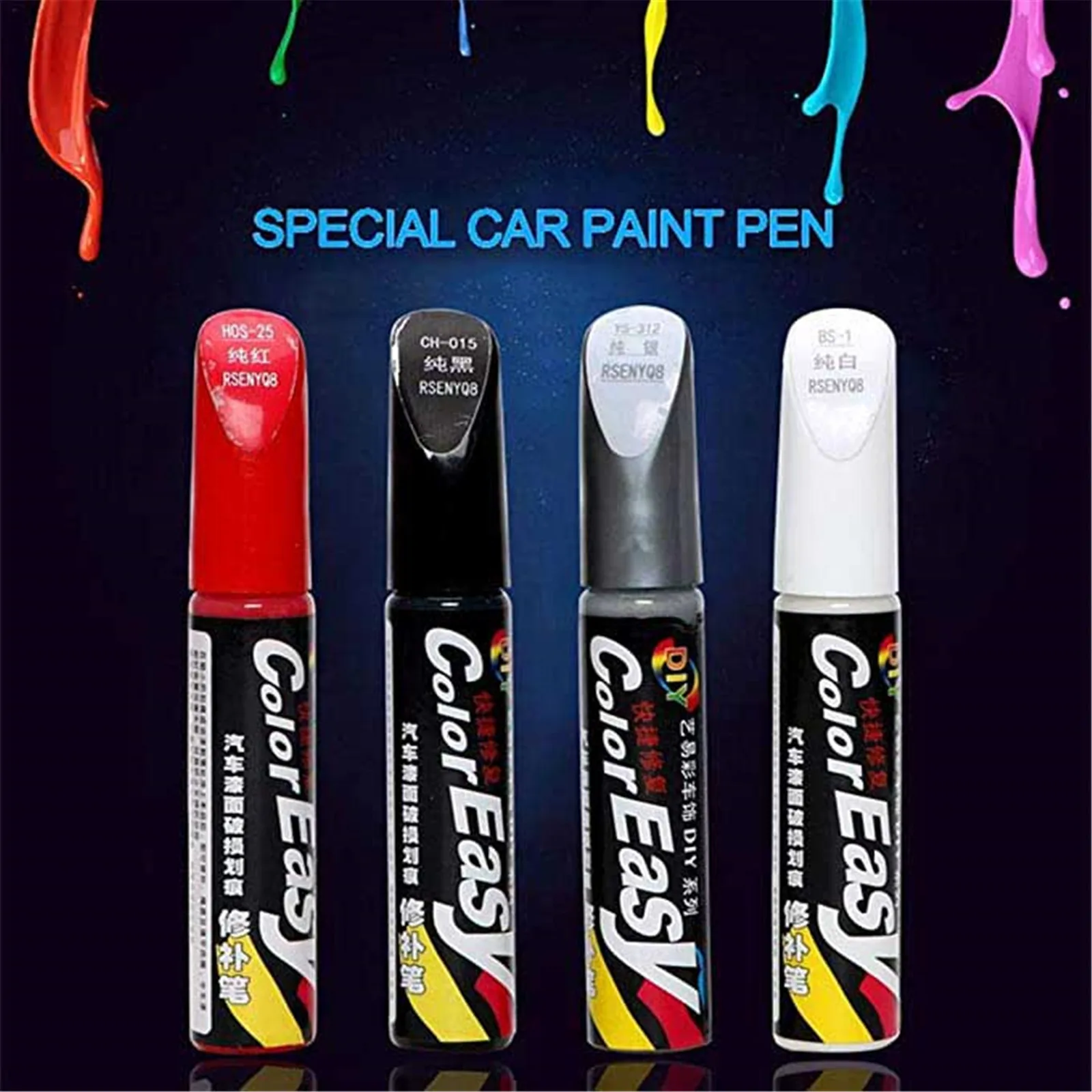 

Car Scratch Repair Coat Agent Auto Touch Up Pen Car Care Scratch Clear Remover Paint Care Auto Mending Fill Paint Pen 12ML 2021