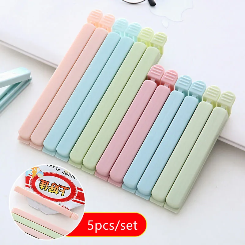 5PCS/Set Food Bag Sealing Clips S/L Sizes Househould Plastic Storage Food Snack Seal Sealing Bag Clips Kitchen Tool
5PCS/Set Food Bag Sealing Clips S/L Sizes Househould Plastic Storage Food Snack Seal Sealing Bag Clips Kitchen Tool