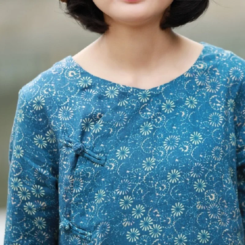 Linen Printing Dress Improved Cheongsam Dress Loose Large Size Maxi Dress Dresses Evening 2021 Luxury
Linen Printing Dress Improved Cheongsam Dress Loose Large Size Maxi Dress Dresses Evening 2021 Luxury