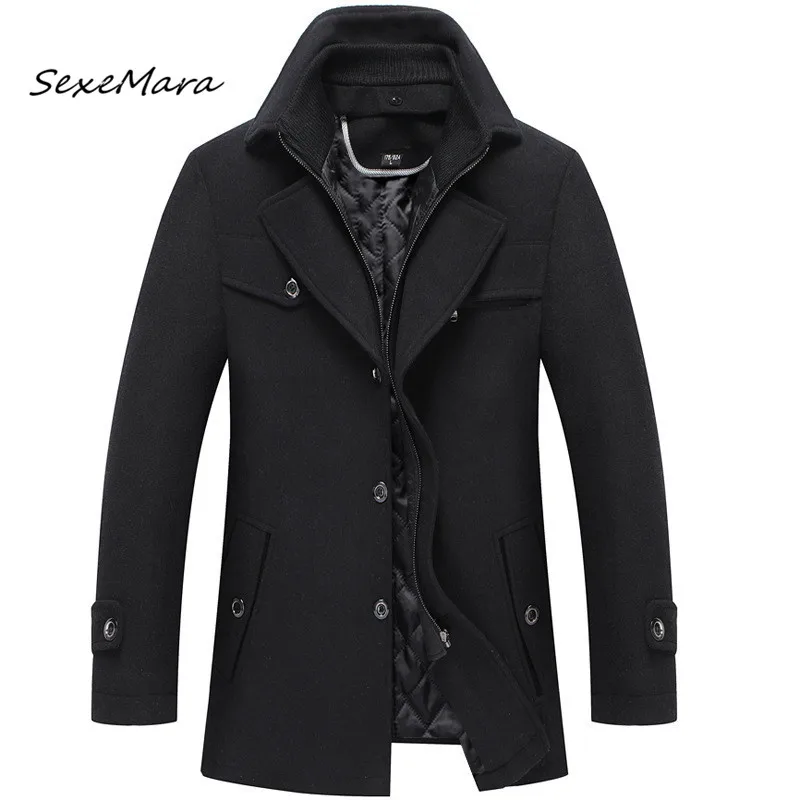 New Winter Coat Men 4XL Business Coats Mens Wool Coats Casual Fashion Men Jacket
New Winter Coat Men 4XL Business Coats Mens Wool Coats Casual Fashion Men Jacket
