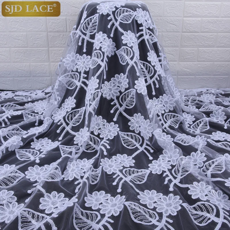 Pure White African Net Lace Fabric High Quality Sequins Milk Silk Lace French Mesh Lace Fabric For Soft Wedding Dress Sew A1762
Pure White African Net Lace Fabric High Quality Sequins Milk Silk Lace French Mesh Lace Fabric For Soft Wedding Dress Sew A1762