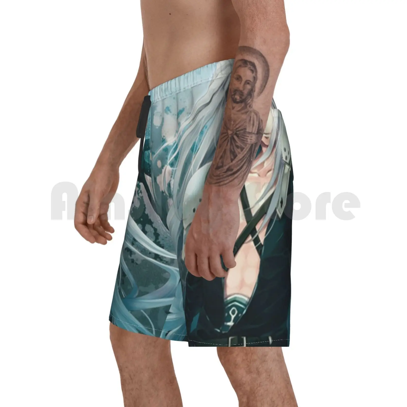 Пляжные шорты Sephiroth, мужские пляжные шорты, одежда для плавания sefirotsephiroth Power, злый демон, меч, фэнтезийная игра, финал 
Пляжные шорты Sephiroth, мужские пляжные шорты, одежда для плавания sefirotsephiroth Power, злый демон, меч, фэнтезийная игра, финал