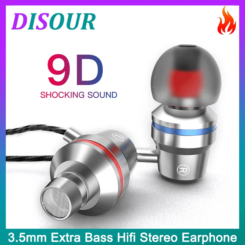 DISOUR Wired Earbuds Headphones 3.5mm In Ear Earphone Sport Earpiece With Mic Bass Stereo Headset For Huawei Xiaomi iPhone
DISOUR Wired Earbuds Headphones 3.5mm In Ear Earphone Sport Earpiece With Mic Bass Stereo Headset For Huawei Xiaomi iPhone