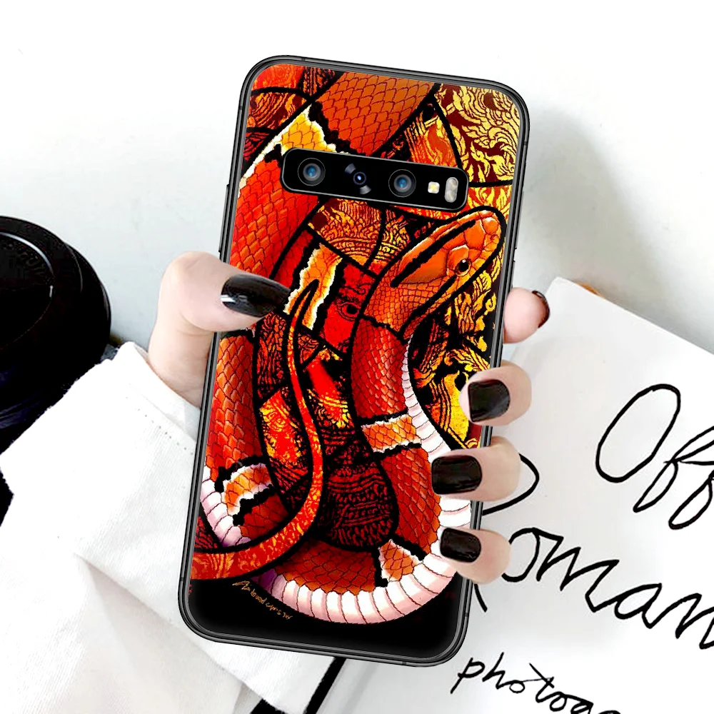 Luxury Fashion Snake Phone Case For Samsung Galaxy Note S 8 9 10 20 Plus E Lite Uitra black Shell 3D Cover Painting Hoesjes
Luxury Fashion Snake Phone Case For Samsung Galaxy Note S 8 9 10 20 Plus E Lite Uitra black Shell 3D Cover Painting Hoesjes