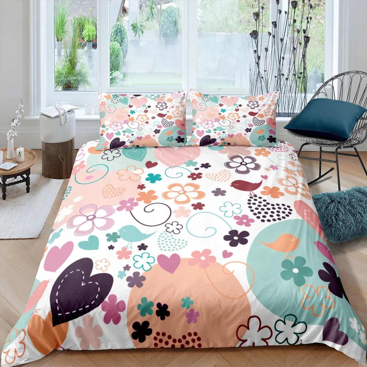 Pastoral Bedding Set Flower Printed Duvet Cover With Pillowcase Soft Home Quilt Covers Flower King Queen Comforter Covers
Pastoral Bedding Set Flower Printed Duvet Cover With Pillowcase Soft Home Quilt Covers Flower King Queen Comforter Covers
