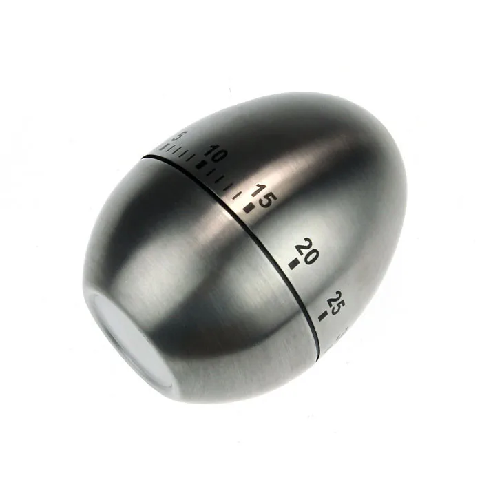 Stainless steel kitchen timer manual 60 minutes cooking egg-shaped kitchen timer mechanical rotating alarm#45
Stainless steel kitchen timer manual 60 minutes cooking egg-shaped kitchen timer mechanical rotating alarm#45