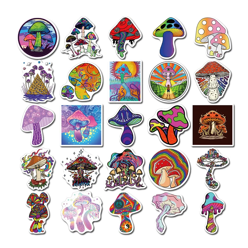 50PCS Cool Psychedelic Aesthetic Cartoon Mushroom Stickers DIY Car Bike Travel Luggage Phone Guitar Waterproof Sticker
50PCS Cool Psychedelic Aesthetic Cartoon Mushroom Stickers DIY Car Bike Travel Luggage Phone Guitar Waterproof Sticker