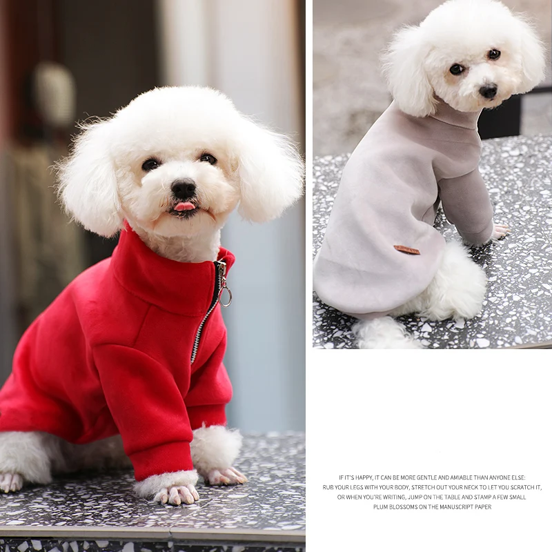 Dog Clothes for Small Dogs Teddy Autumn and Winter Cats Thickening Warm Winter Clothes Cute Sweaters Pet Supplies Dog Costume
Dog Clothes for Small Dogs Teddy Autumn and Winter Cats Thickening Warm Winter Clothes Cute Sweaters Pet Supplies Dog Costume