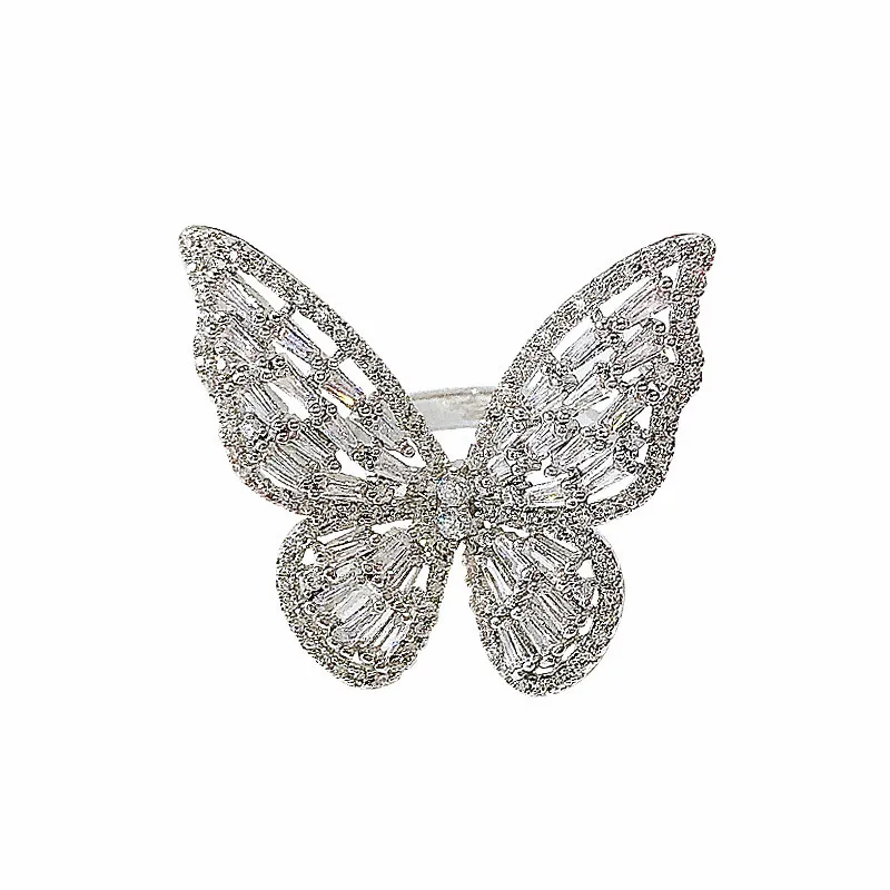 Luxury Crystal Butterfly Rings for Women Girls Korean Fashion CZ Rhinestone Opening Finger Rings Wedding Party Jewelry 2021 New
Luxury Crystal Butterfly Rings for Women Girls Korean Fashion CZ Rhinestone Opening Finger Rings Wedding Party Jewelry 2021 New