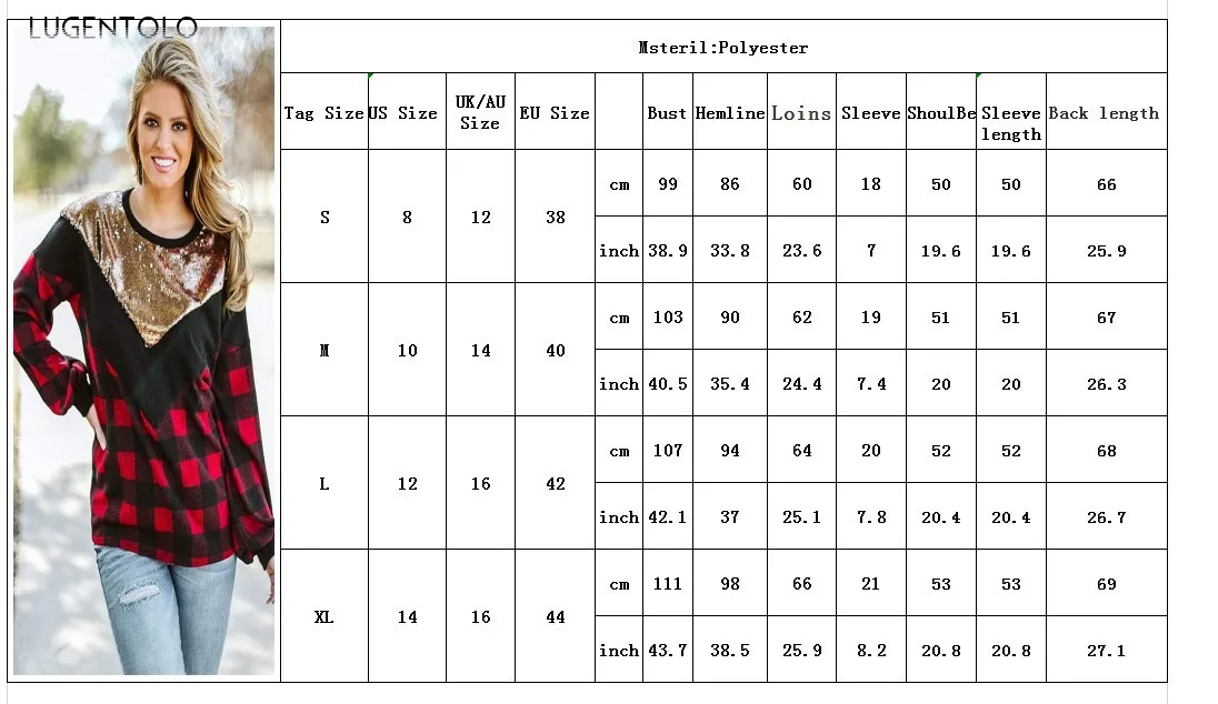 Lugentolo Spring Autumn Women Loose Sweatshirt Round Neck Printed Plaid Large Casual Top Long Sleeve Female Street Sweatshirts
Lugentolo Spring Autumn Women Loose Sweatshirt Round Neck Printed Plaid Large Casual Top Long Sleeve Female Street Sweatshirts