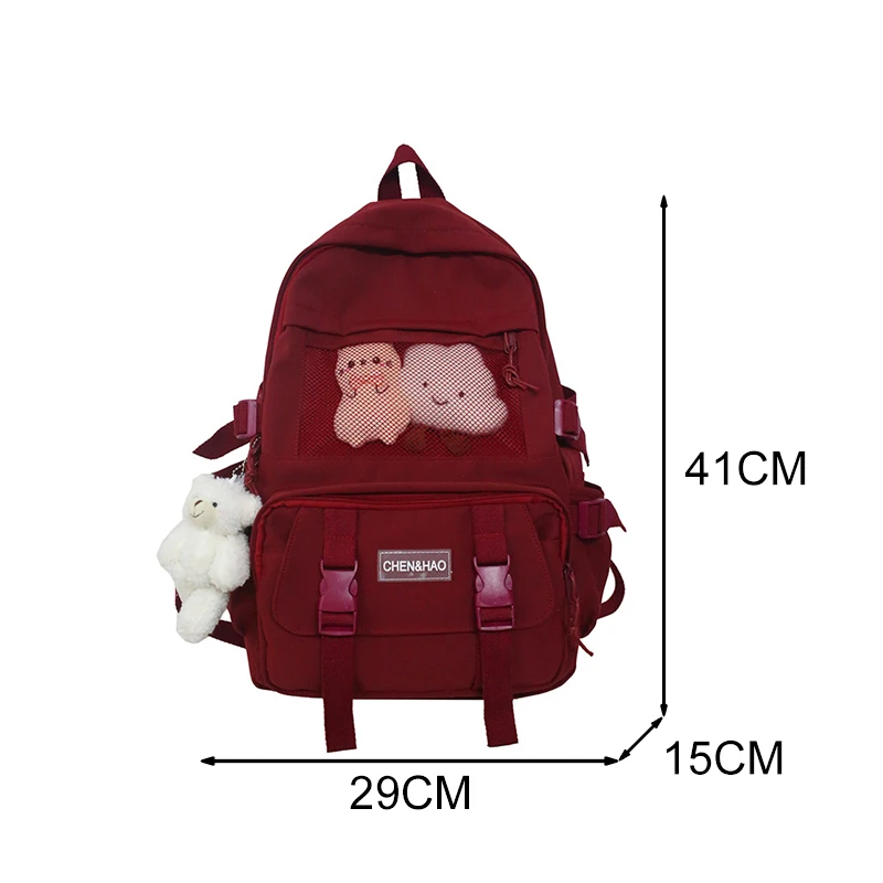 SYWIZDII Women Backpack Kawaii School Bag for Teenage Girls Waterproof Nylon Travel Bags Fashion Female College Bookbags Mochila 
SYWIZDII Women Backpack Kawaii School Bag for Teenage Girls Waterproof Nylon Travel Bags Fashion Female College Bookbags Mochila