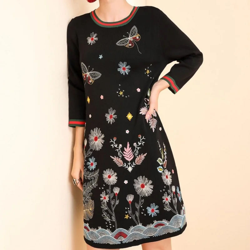 dresses ladies Embroidery Flower 2021 new Superior quality Women eleganc Retro dress s xl Celebrities autumn Loose party Dress
dresses ladies Embroidery Flower 2021 new Superior quality Women eleganc Retro dress s xl Celebrities autumn Loose party Dress