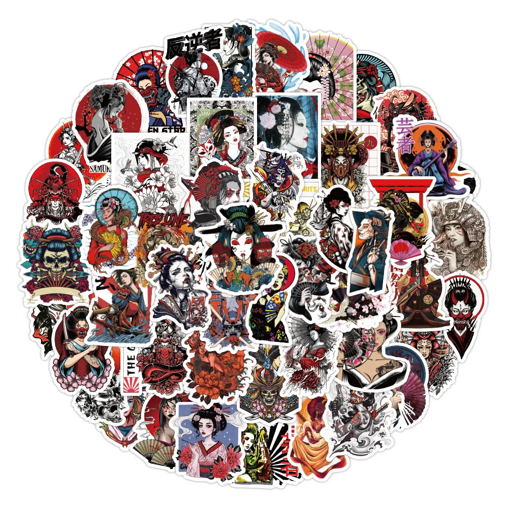 10/30/50PCS Cool Japanese Geisha Tattoo Girl Stickers Skateboard Fridge Phone Motorcycle Luggage Decal Sticker Fun for Kid Toy
10/30/50PCS Cool Japanese Geisha Tattoo Girl Stickers Skateboard Fridge Phone Motorcycle Luggage Decal Sticker Fun for Kid Toy
