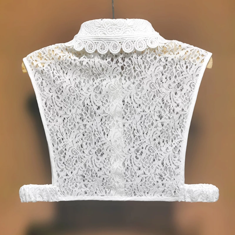 Detachable Half Shirt Dickey Hollow Out Floral Lace Decorative False Fake Collar F3MF
Detachable Half Shirt Dickey Hollow Out Floral Lace Decorative False Fake Collar F3MF