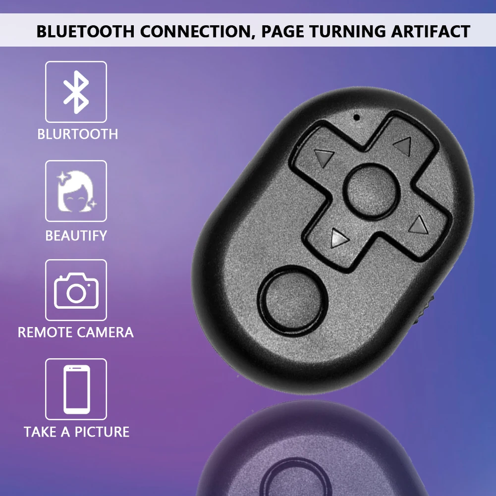 Беспроводной Bluetooth-совместимый спуск затвора мини-телефона селфи-камеры Адаптер