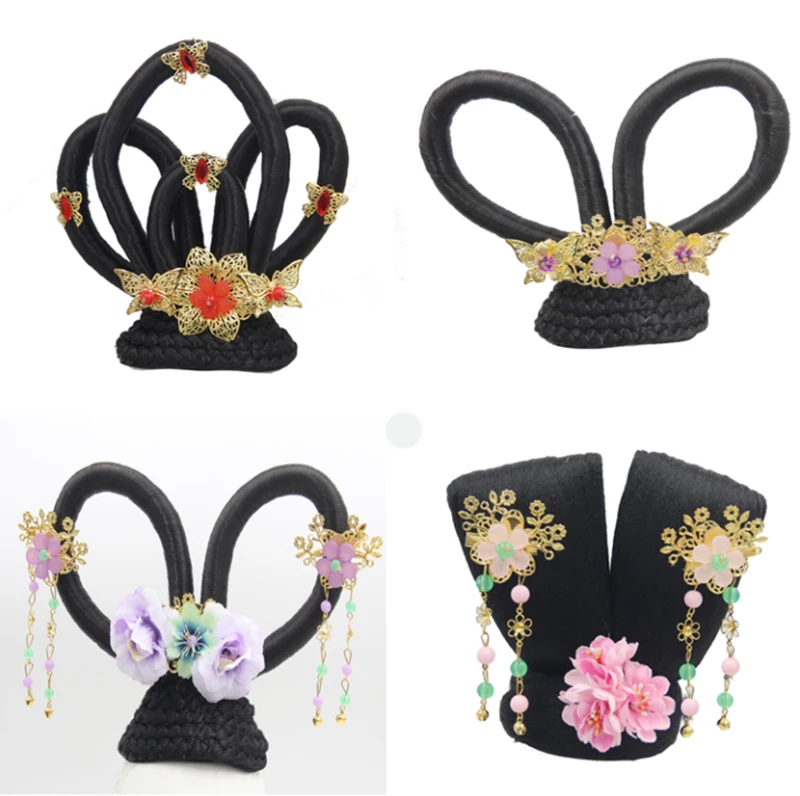 Ancient Chinese Wig Headwear Women Hanfu Wig Headdress Accessories Anime Cosplay Princess Queen Black Wigs Headdress For Women
Ancient Chinese Wig Headwear Women Hanfu Wig Headdress Accessories Anime Cosplay Princess Queen Black Wigs Headdress For Women