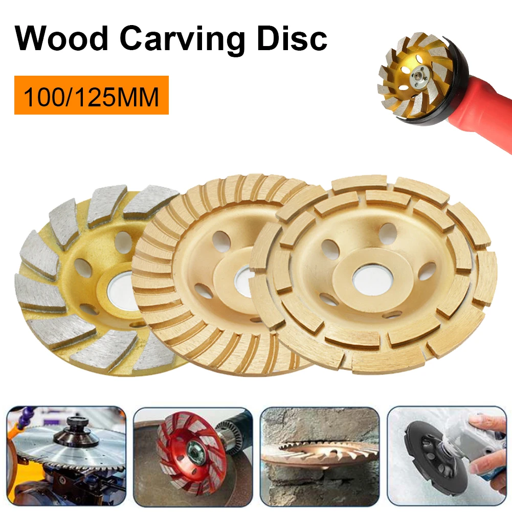 Diamond Grinding Wheel Disc Wood Carving Disc Bowl Shape Grinding Cup Concrete Granite Stone Ceramic Cutting Disc 100/125mm
Diamond Grinding Wheel Disc Wood Carving Disc Bowl Shape Grinding Cup Concrete Granite Stone Ceramic Cutting Disc 100/125mm