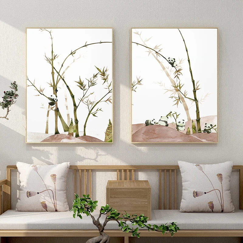 Chinese Style Bamboo and Panda Canvas Painting Wall Art Swallow Flower Branch Poster Prints Pictures Living Room Home Decoration
Chinese Style Bamboo and Panda Canvas Painting Wall Art Swallow Flower Branch Poster Prints Pictures Living Room Home Decoration